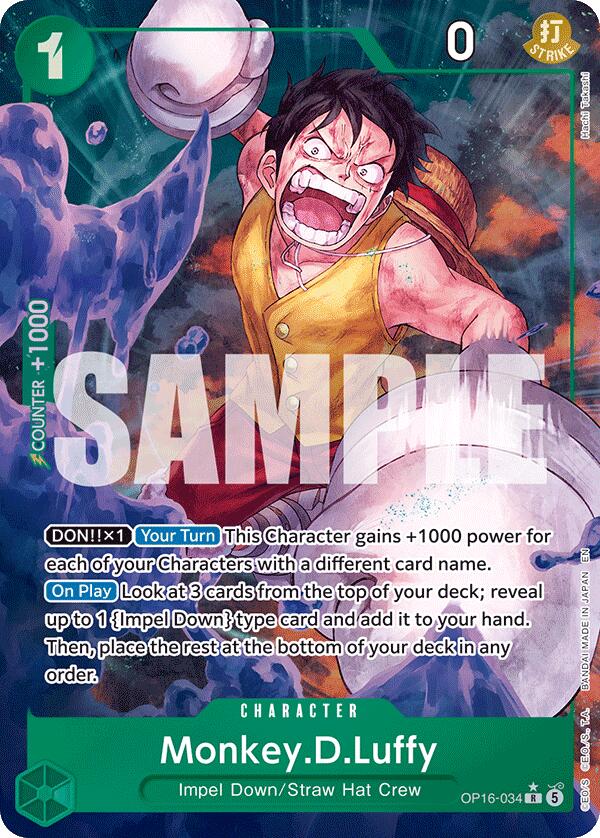 Monkey.D.Luffy (Alternate Art) [The Time of Battle] | Cards and Coasters CA