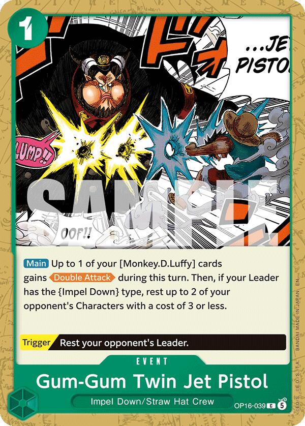 Gum-Gum Twin Jet Pistol [The Time of Battle] | Cards and Coasters CA