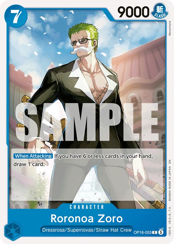 Roronoa Zoro [The Time of Battle] | Cards and Coasters CA