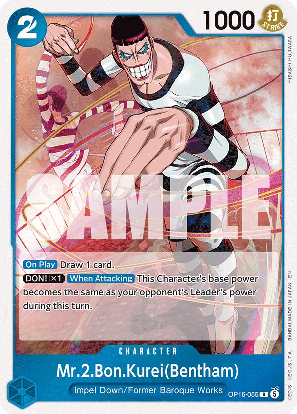 Mr.2.Bon.Kurei(Bentham) [The Time of Battle] | Cards and Coasters CA