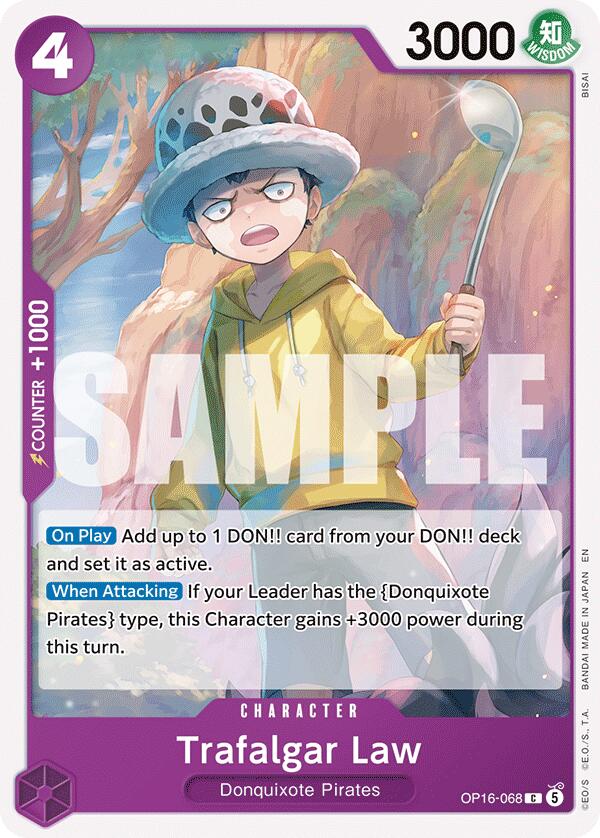 Trafalgar Law [The Time of Battle] | Cards and Coasters CA