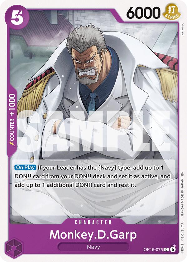 Monkey.D.Garp [The Time of Battle] | Cards and Coasters CA