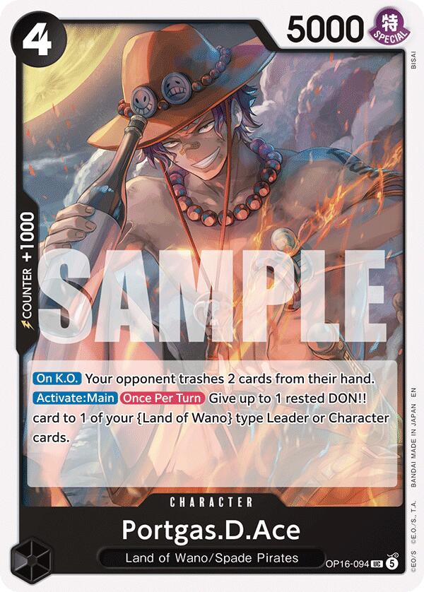 Portgas.D.Ace [The Time of Battle] | Cards and Coasters CA