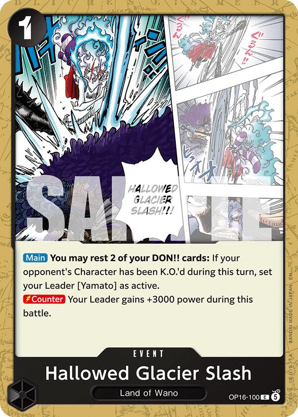 Hallowed Glacier Slash [The Time of Battle] | Cards and Coasters CA
