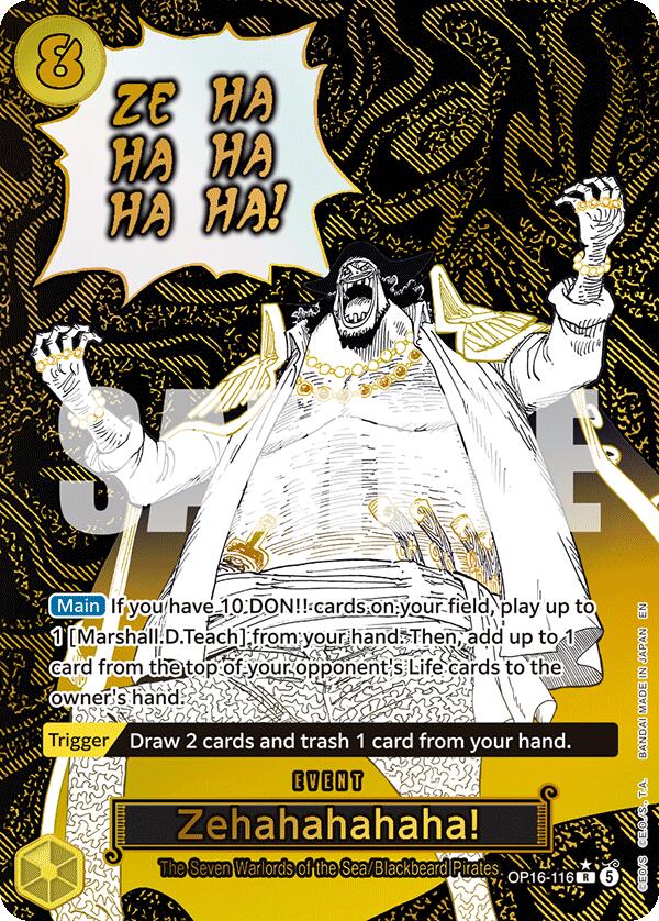 Zehahahahaha! (Alternate Art) [The Time of Battle] | Cards and Coasters CA
