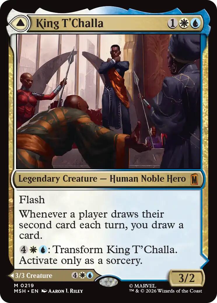 King T'Challa [Marvel Super Heroes] | Cards and Coasters CA