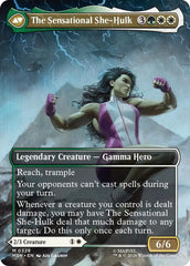 Jennifer Walters // The Sensational She-Hulk (Borderless) (0328) [Marvel Super Heroes] | Cards and Coasters CA