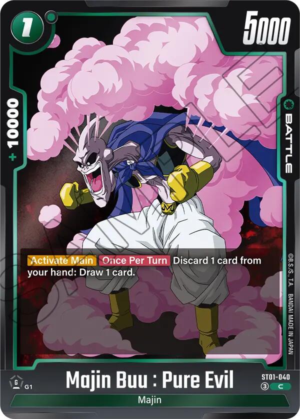 Majin Buu : Pure Evil (ST01-040) [Story Booster 01] | Cards and Coasters CA