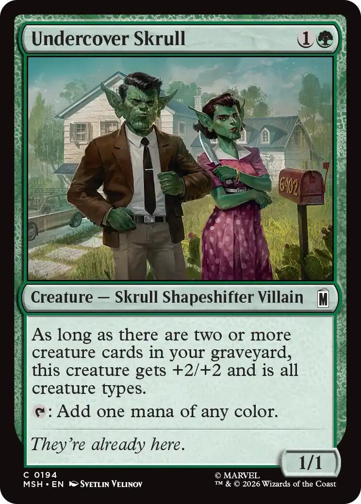 Undercover Skull [Marvel Super Heroes] | Cards and Coasters CA