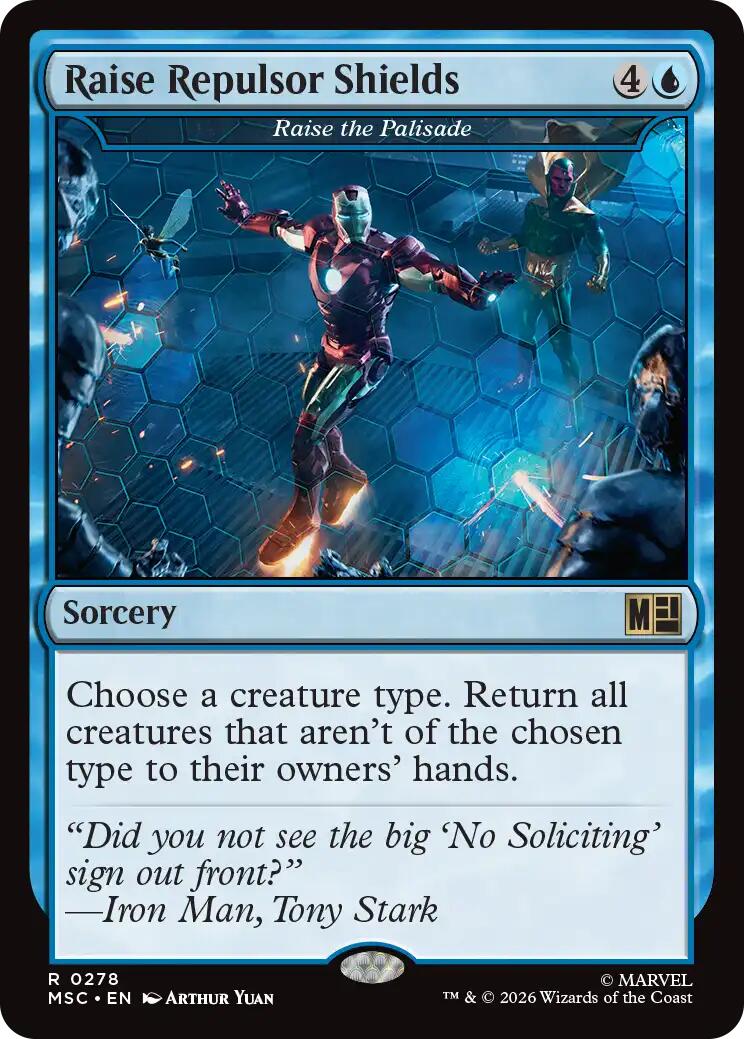 Raise Repulsor Shields - Raise the Palisade [Marvel Super Heroes Commander] | Cards and Coasters CA