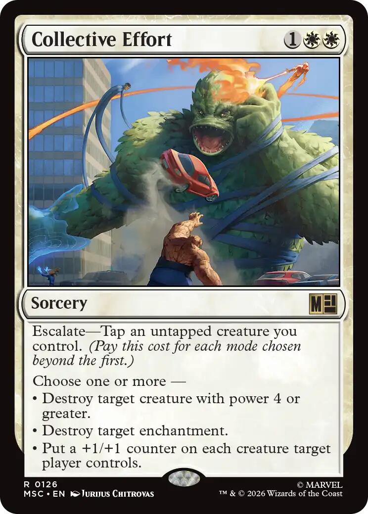 Collective Effort [Marvel Super Heroes Commander] | Cards and Coasters CA