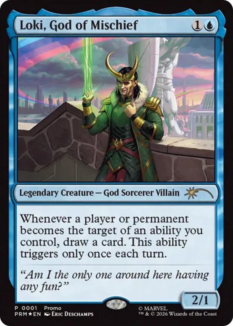Loki, God of Mischief [Media Promos] | Cards and Coasters CA
