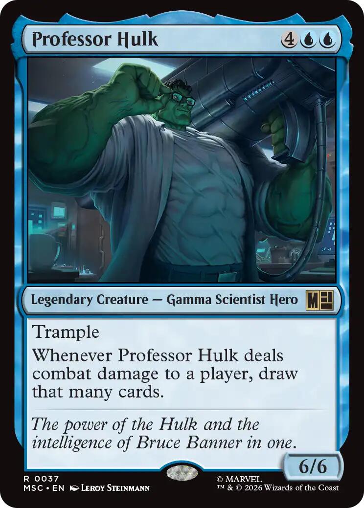 Professor Hulk (Surge Foil) [Marvel Super Heroes Commander] | Cards and Coasters CA