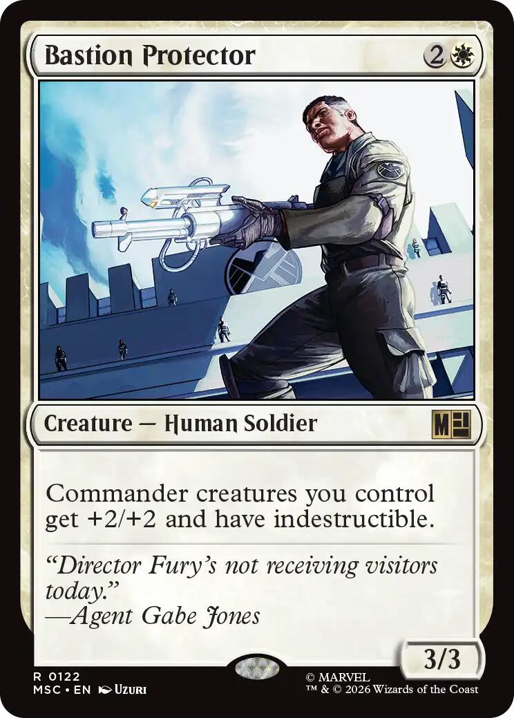 Bastion Protector (Surge Foil) [Marvel Super Heroes Commander] | Cards and Coasters CA
