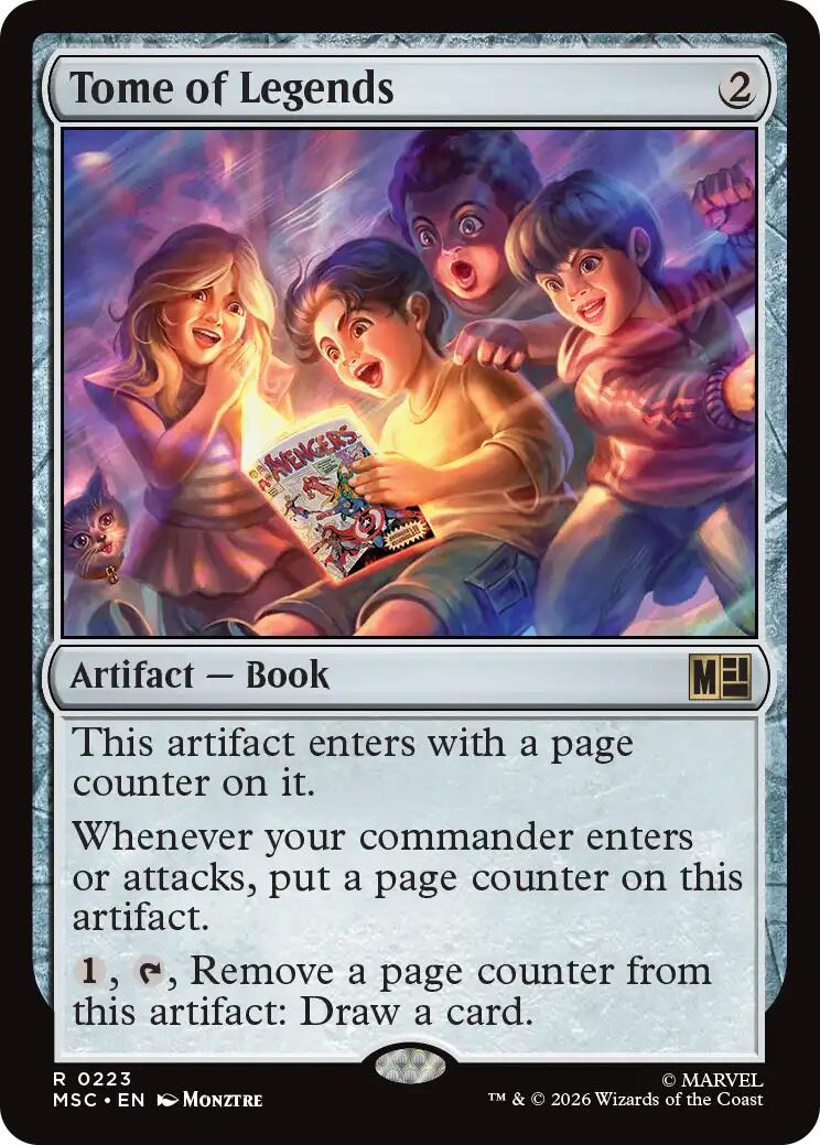 Tome of Legends (Surge Foil) [Marvel Super Heroes Commander] | Cards and Coasters CA