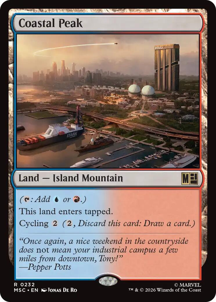 Coastal Peak (Surge Foil) [Marvel Super Heroes Commander] | Cards and Coasters CA
