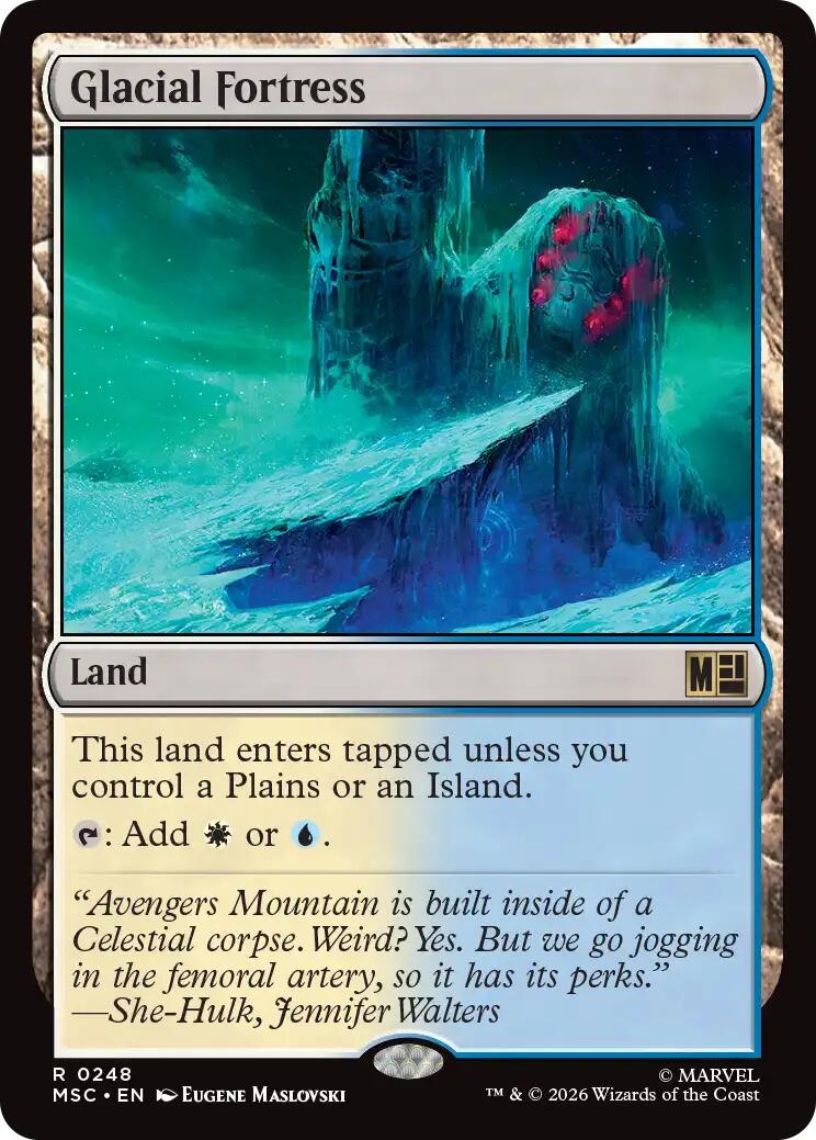 Glacial Fortress (Surge Foil) [Marvel Super Heroes Commander] | Cards and Coasters CA