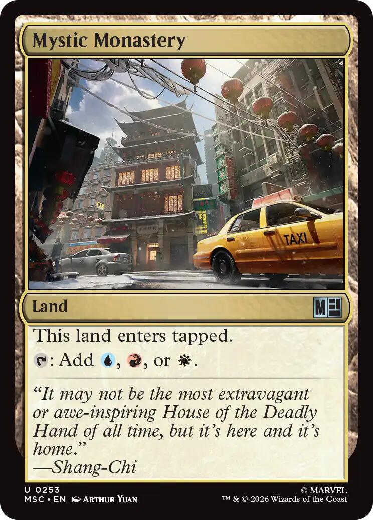 Mystic Monastery (Surge Foil) [Marvel Super Heroes Commander] | Cards and Coasters CA
