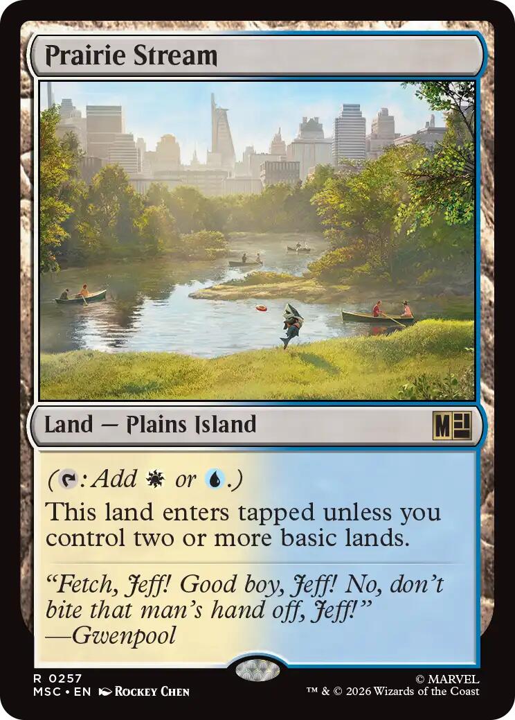 Prairie Stream (Surge Foil) [Marvel Super Heroes Commander] | Cards and Coasters CA
