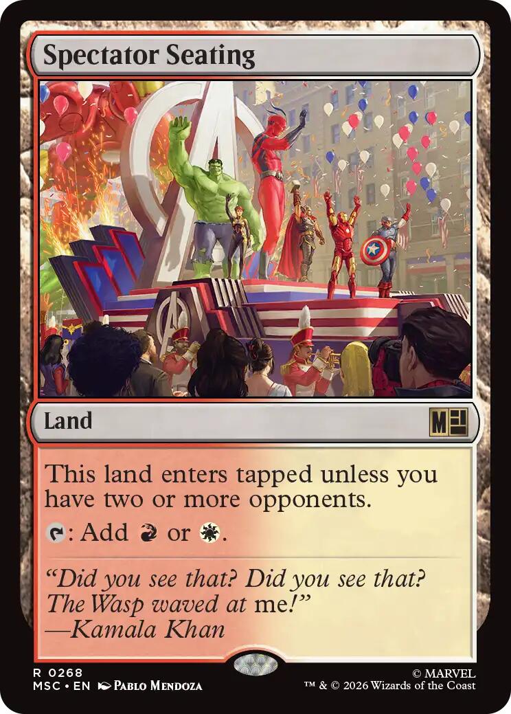 Spectator Seating (Surge Foil) [Marvel Super Heroes Commander] | Cards and Coasters CA