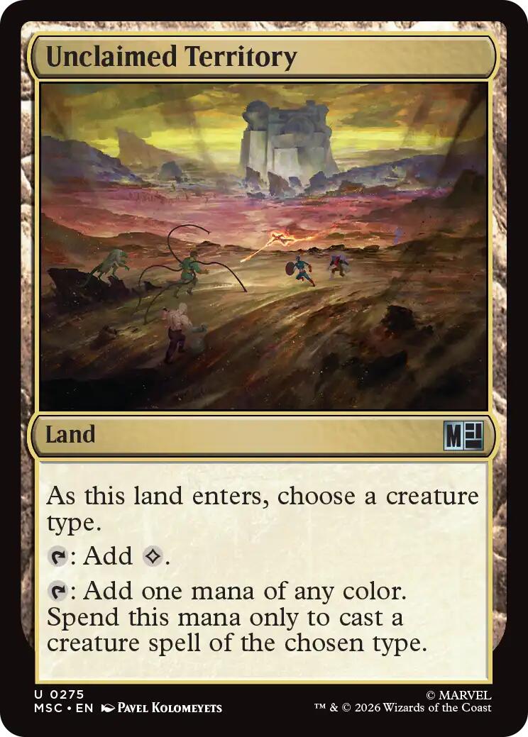 Unclaimed Territory (Surge Foil) [Marvel Super Heroes Commander] | Cards and Coasters CA