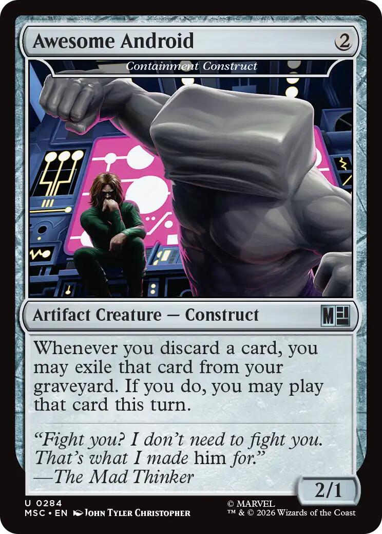 Awesome Android - Containment Construct (Surge Foil) [Marvel Super Heroes Commander] | Cards and Coasters CA