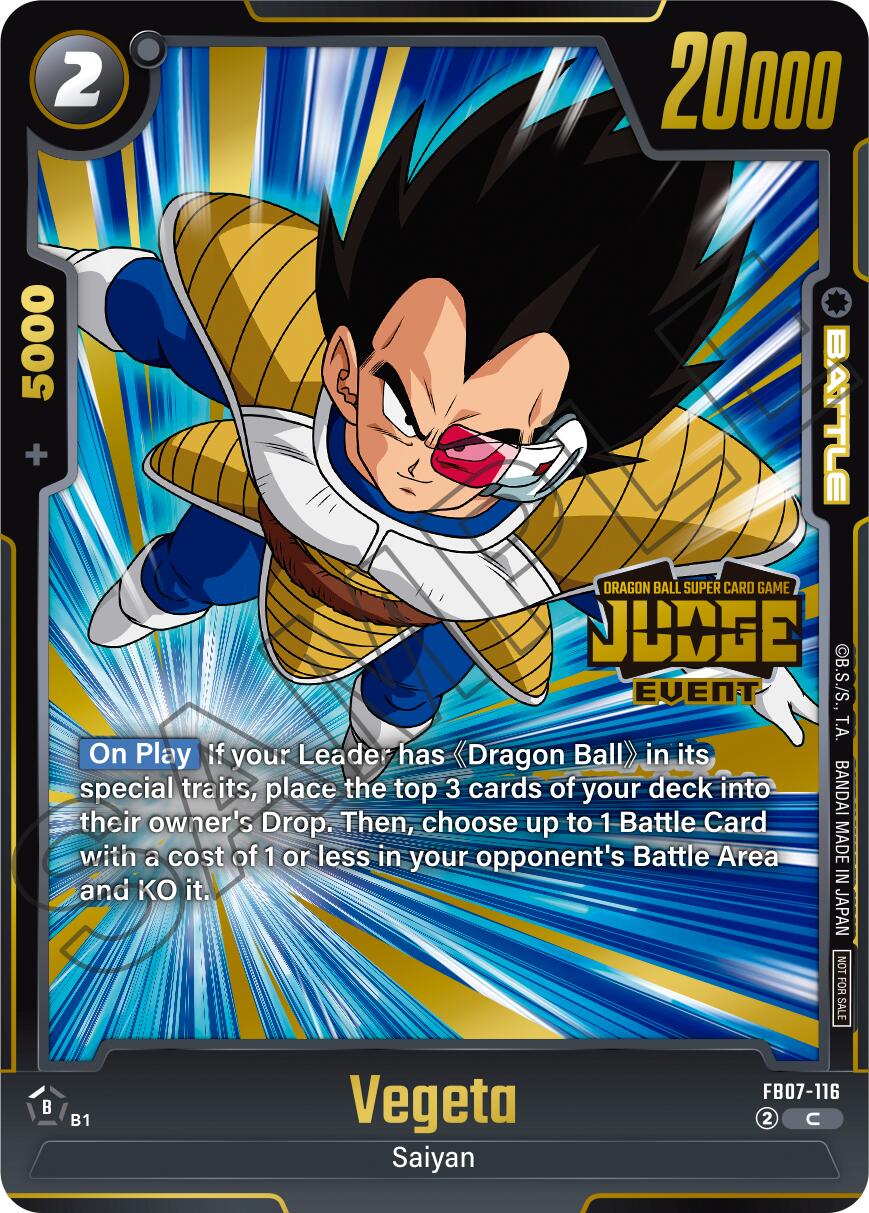 Vegeta (Judge Pack 05 - Event Judge) [Fusion World Tournament Cards] | Cards and Coasters CA