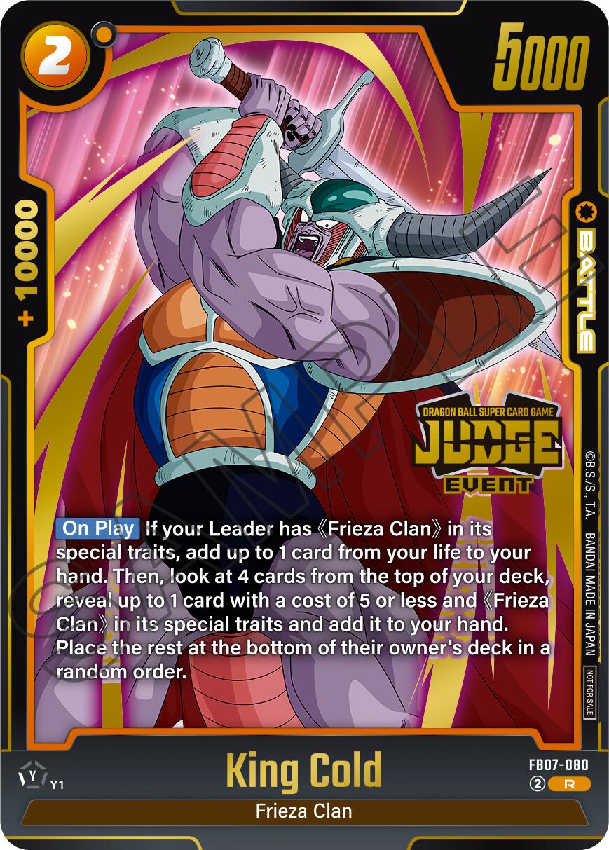 King Cold (Judge Pack 05 - Event Judge) [Fusion World Tournament Cards] | Cards and Coasters CA