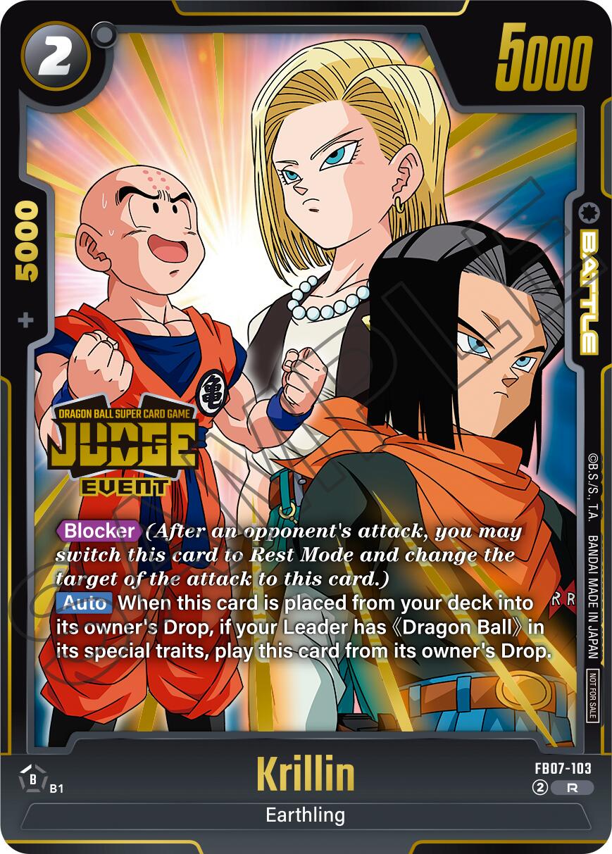 Krillin (Judge Pack 05 - Event Judge) [Fusion World Tournament Cards] | Cards and Coasters CA