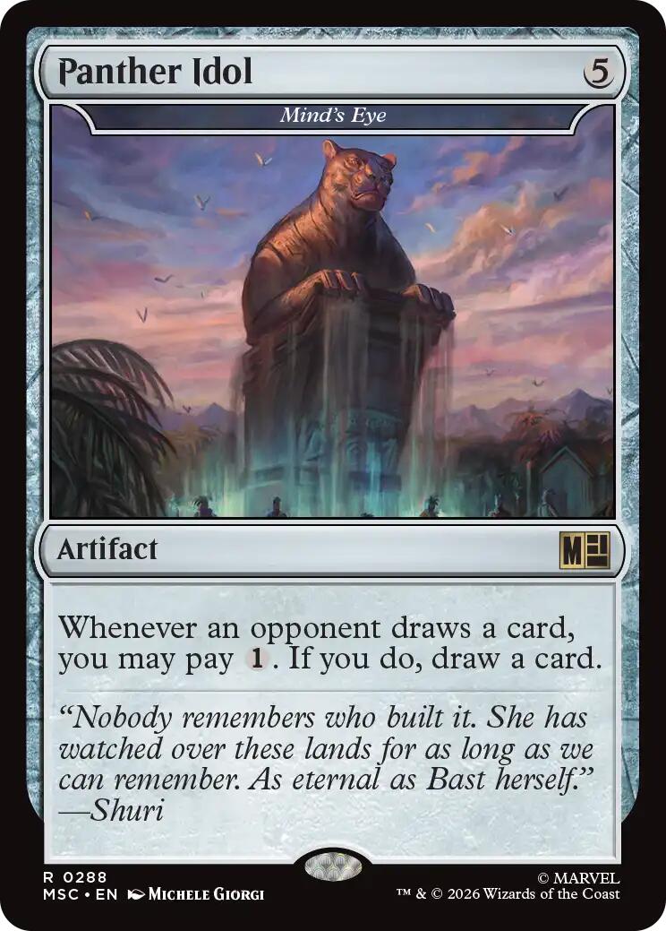 Panther Idol - Mind's Eye (Surge Foil) [Marvel Super Heroes Commander] | Cards and Coasters CA
