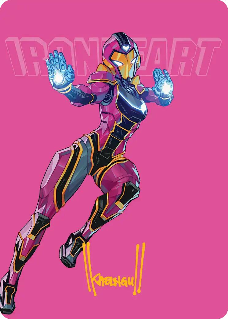 Ironheart, Clever Champion Art Card (Gold-Stamped Signature) [Marvel Super Heroes Art Series] | Cards and Coasters CA