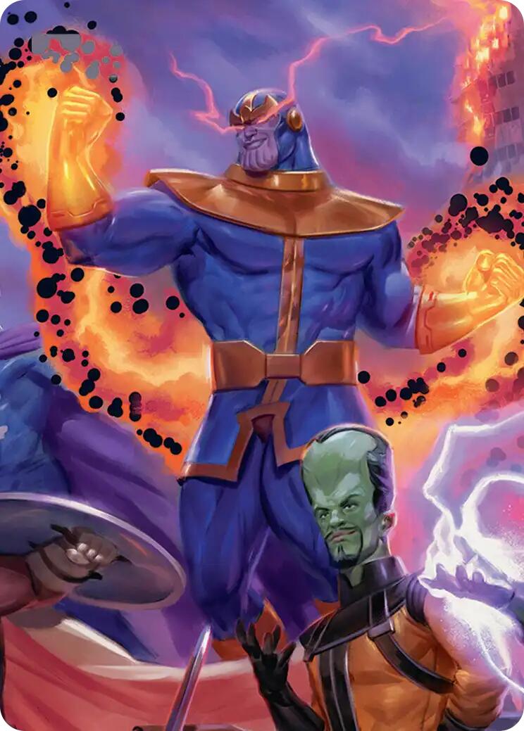 Thanos, Death's Consort Art Card [Marvel Super Heroes Art Series] | Cards and Coasters CA