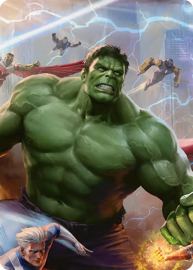 Hulk, Always Angry Art Card [Marvel Super Heroes Art Series] | Cards and Coasters CA