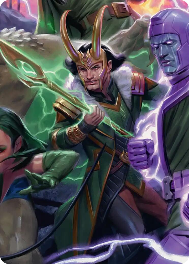 Loki, God of Lies Art Card [Marvel Super Heroes Art Series] | Cards and Coasters CA