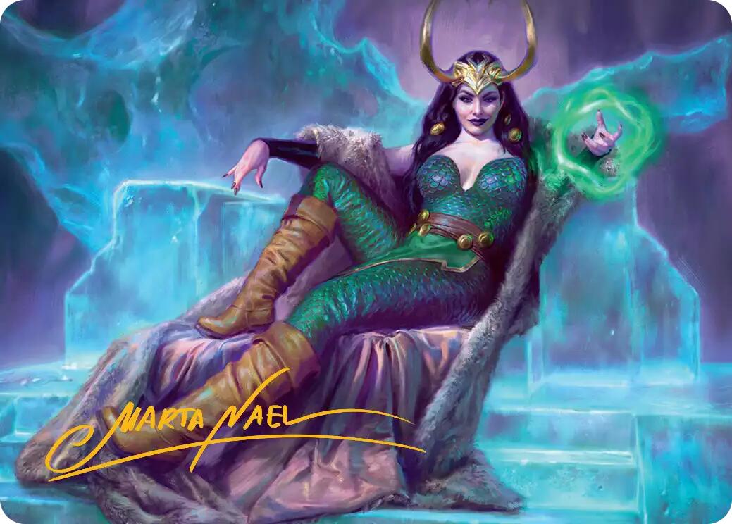 Lady Loki, Agent of Chaos Art Card (Gold-Stamped Signature) [Marvel Super Heroes Art Series] | Cards and Coasters CA