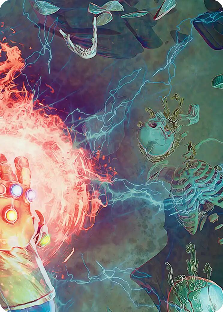 Thanos, the Mad Titan Art Card (3/9) [Marvel Super Heroes Art Series] | Cards and Coasters CA