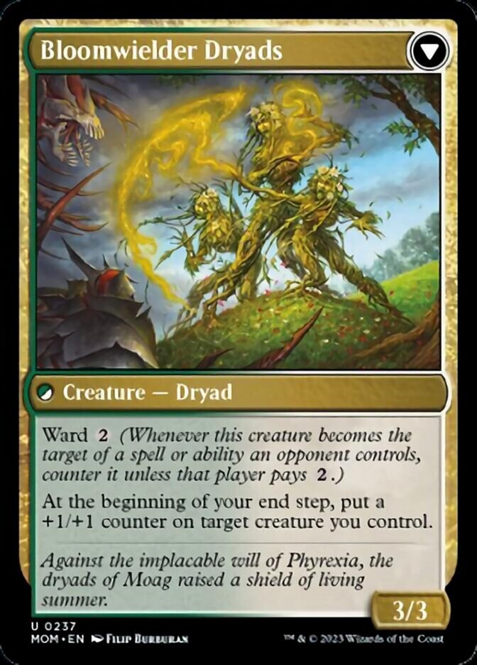 Invasion of Moag // Bloomweaver Dryads [March of the Machine] | Cards and Coasters CA