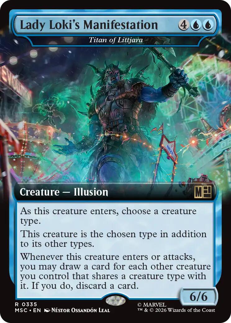 Lady Loki's Manifestation - Titan of Littjara (Extended Art) [Marvel Super Heroes Commander] | Cards and Coasters CA