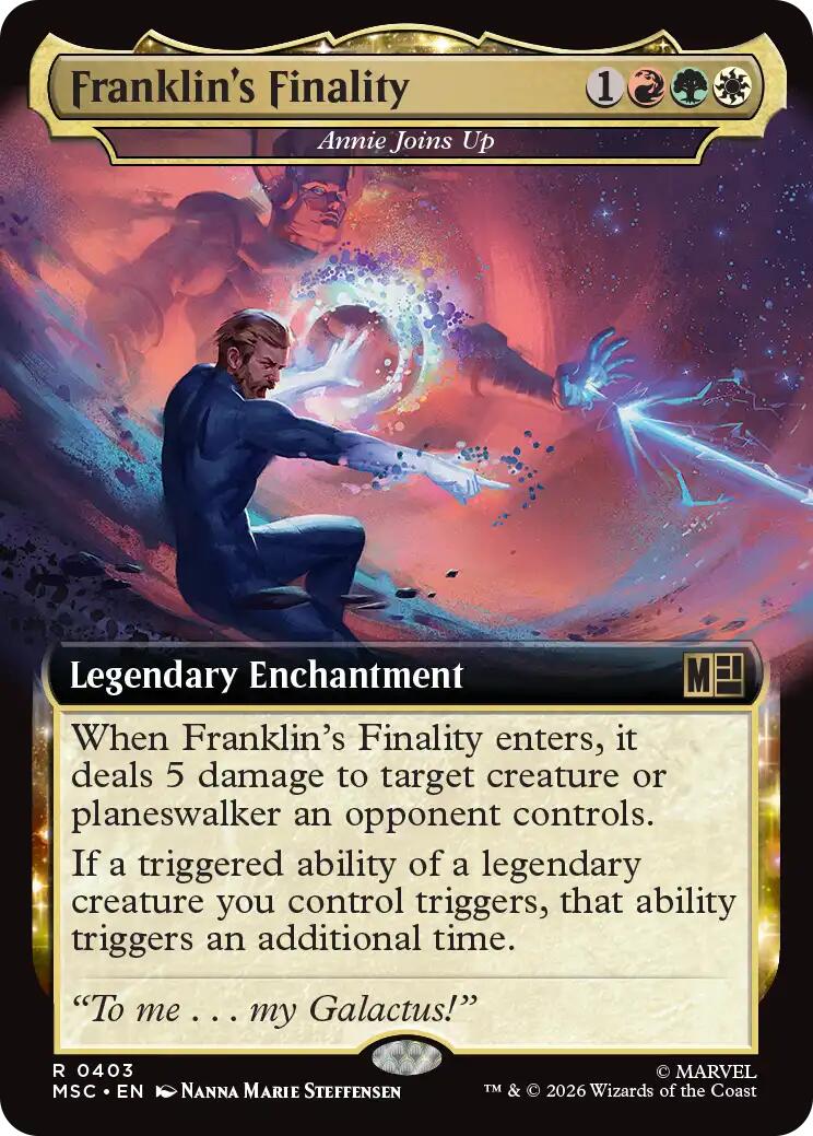Franklin's Finality - Annie Joins Up (Extended Art) [Marvel Super Heroes Commander] | Cards and Coasters CA