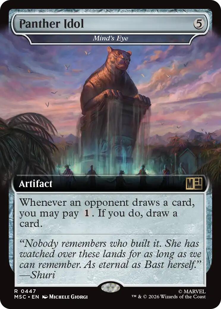 Panther Idol - Mind's Eye (Extended Art) [Marvel Super Heroes Commander] | Cards and Coasters CA