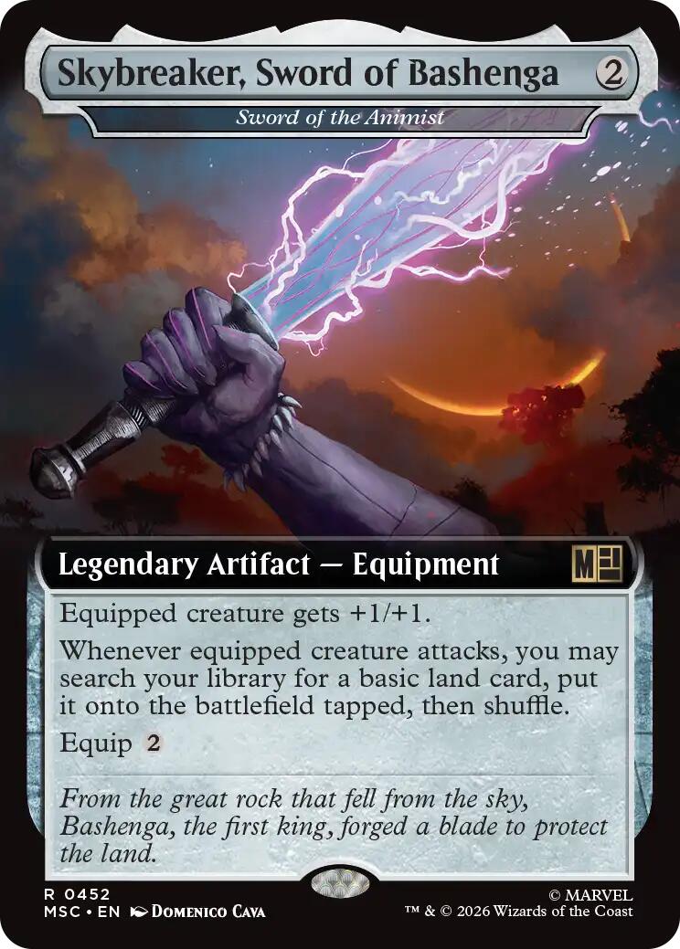 Skybreaker, Sword of Bashenga - Sword of the Animist (Extended Art) [Marvel Super Heroes Commander] | Cards and Coasters CA