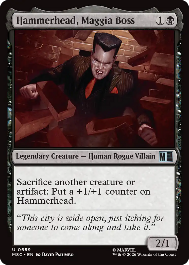 Hammerhead, Maggia Boss [Marvel Super Heroes Commander] | Cards and Coasters CA