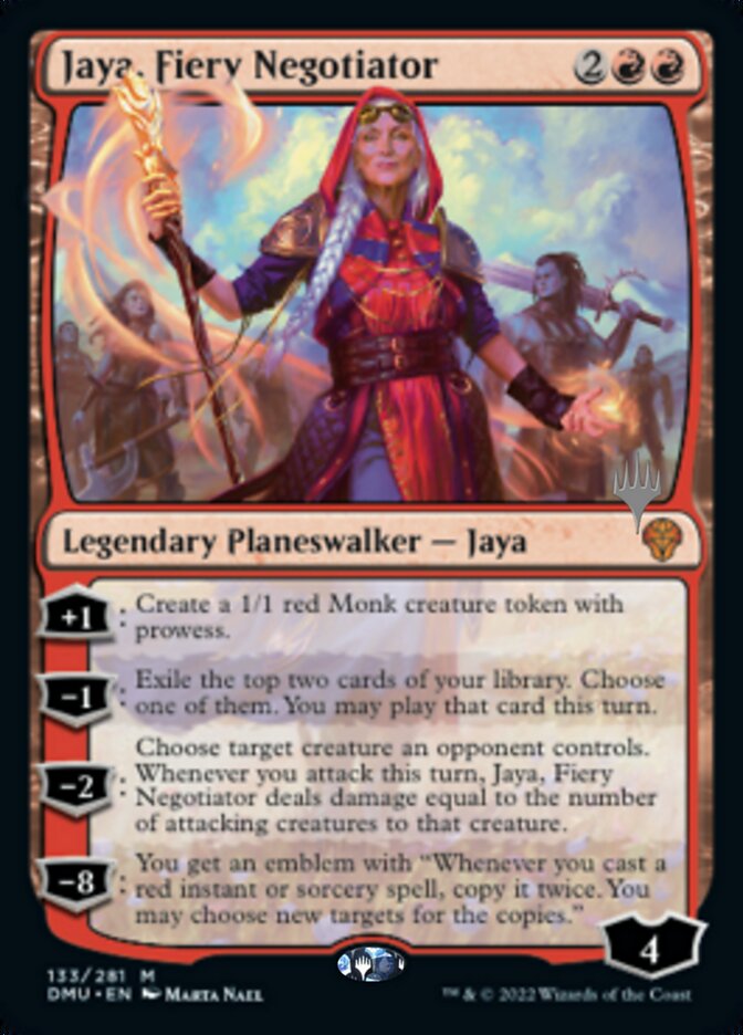 Jaya, Fiery Negotiator (Promo Pack) [Dominaria United Promos] | Cards and Coasters CA