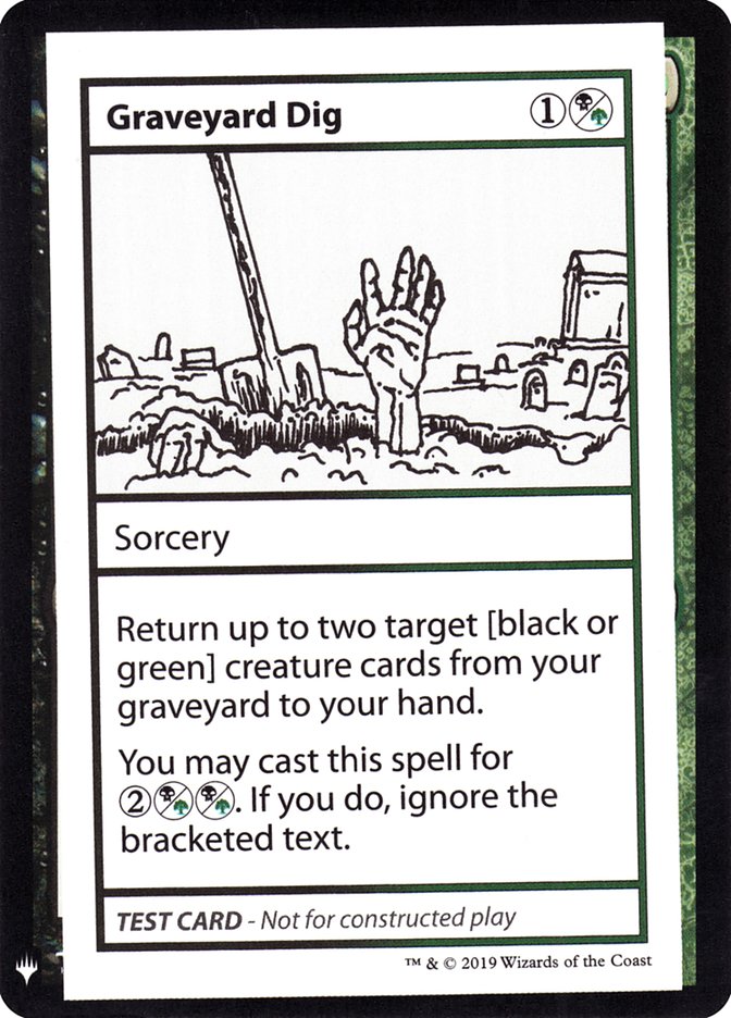 Graveyard Dig [Mystery Booster Playtest Cards] | Cards and Coasters CA