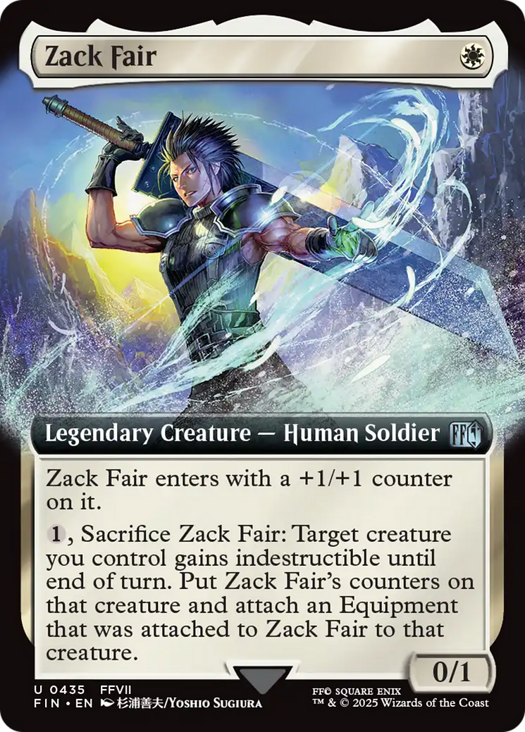 Zack Fair (Extended Art) [FINAL FANTASY] | Cards and Coasters CA