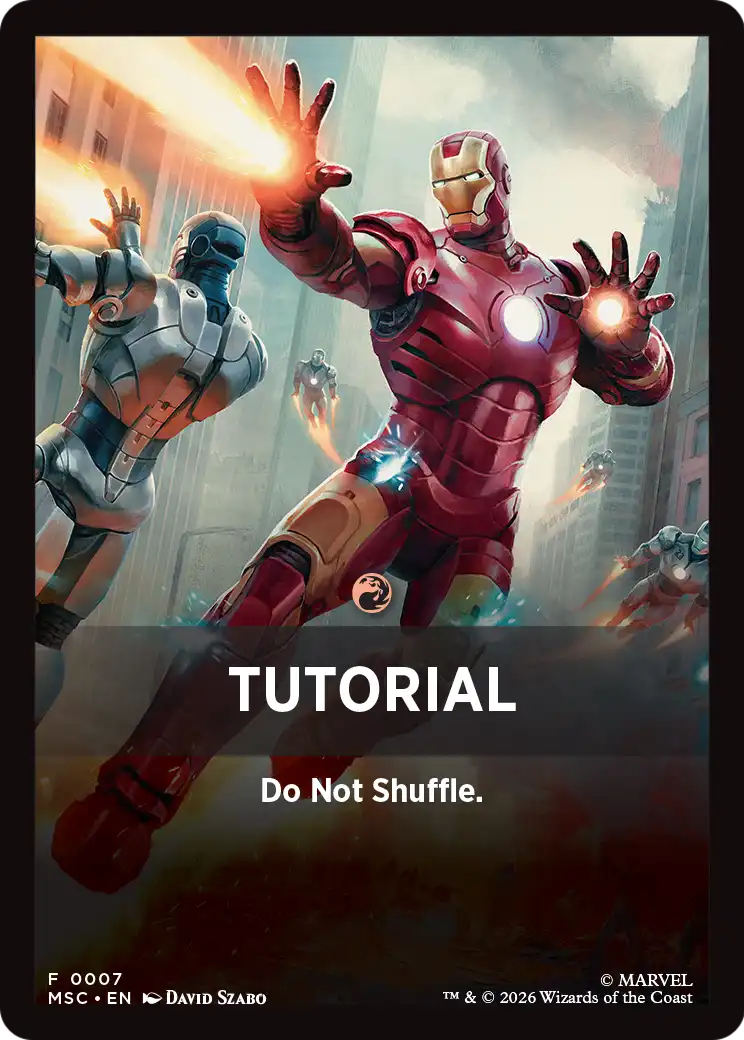 Tutorial Theme Card (0007) [Marvel Super Heroes Commander] | Cards and Coasters CA