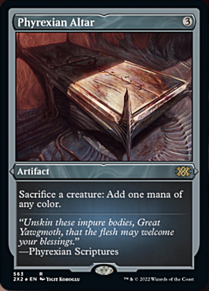 Phyrexian Altar (Foil Etched) [Double Masters 2022] | Cards and Coasters CA