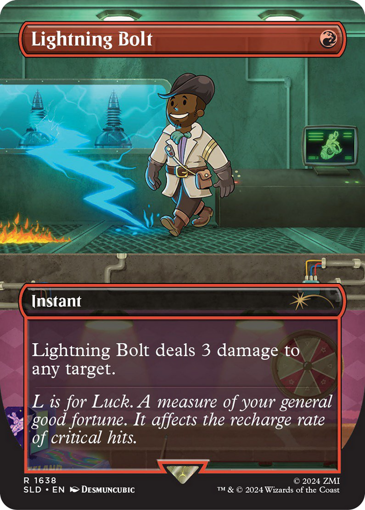 Lightning Bolt (1638) [Secret Lair Drop Series] | Cards and Coasters CA
