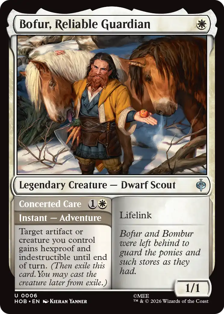 Bofur, Reliable Guardian [The Hobbit] | Cards and Coasters CA