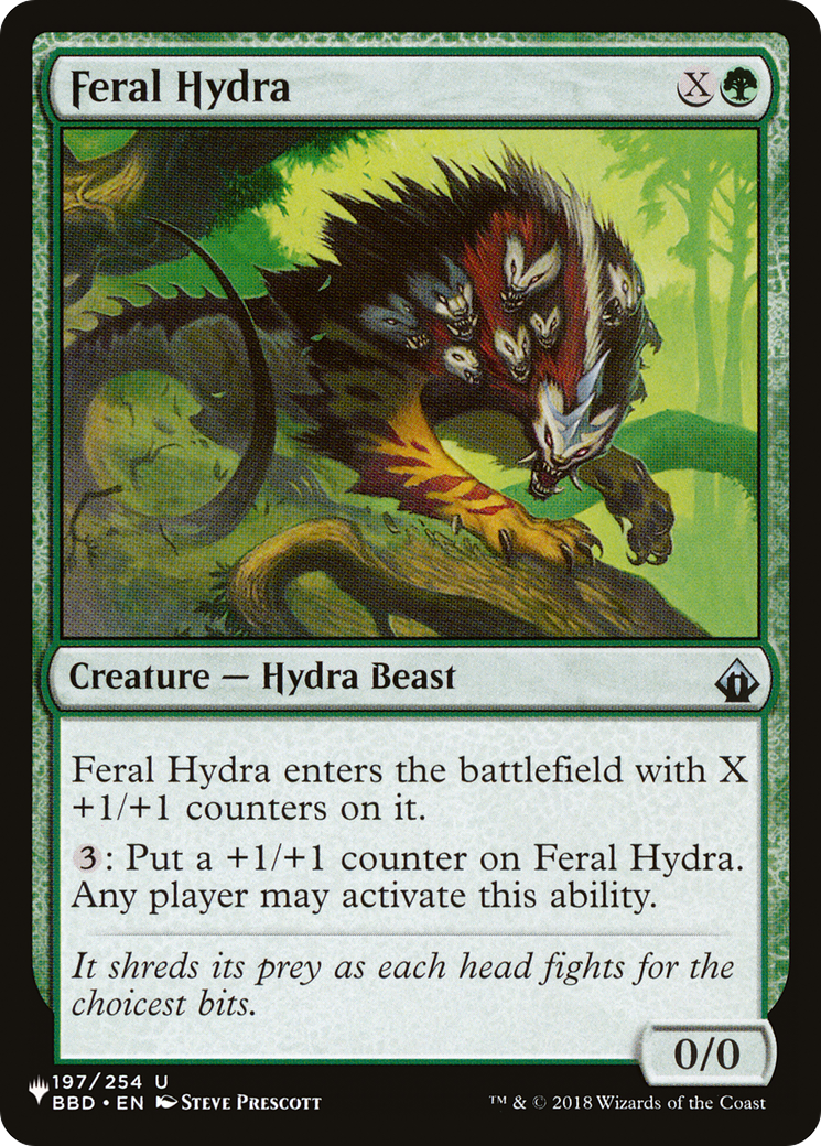 Feral Hydra [The List Reprints] | Cards and Coasters CA